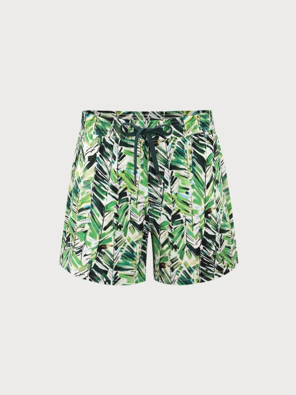 Hapnix® - The Green Jungle Men's 5" Swim Trunks sold by BERLOOK