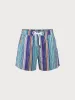 Hapnix® - The Colorful Stripe Men's 5" Swim Trunks sold by BERLOOK