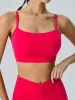Rose Red Cut Out Sports Bra - Light Support sold by BERLOOK