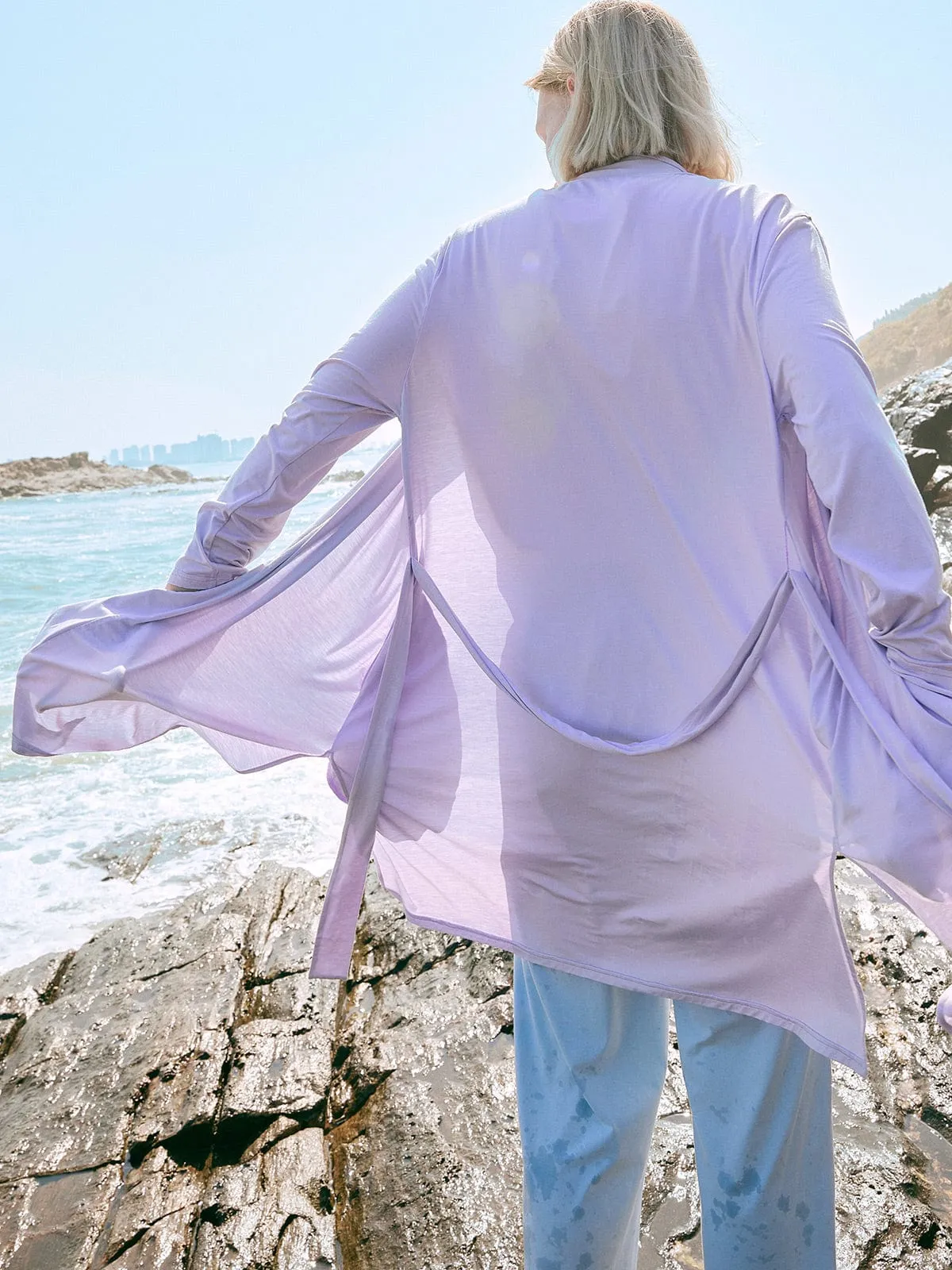 Solid Color EcoCosy® Viscose Pocket Robe sold by BERLOOK product image thumbnail 5