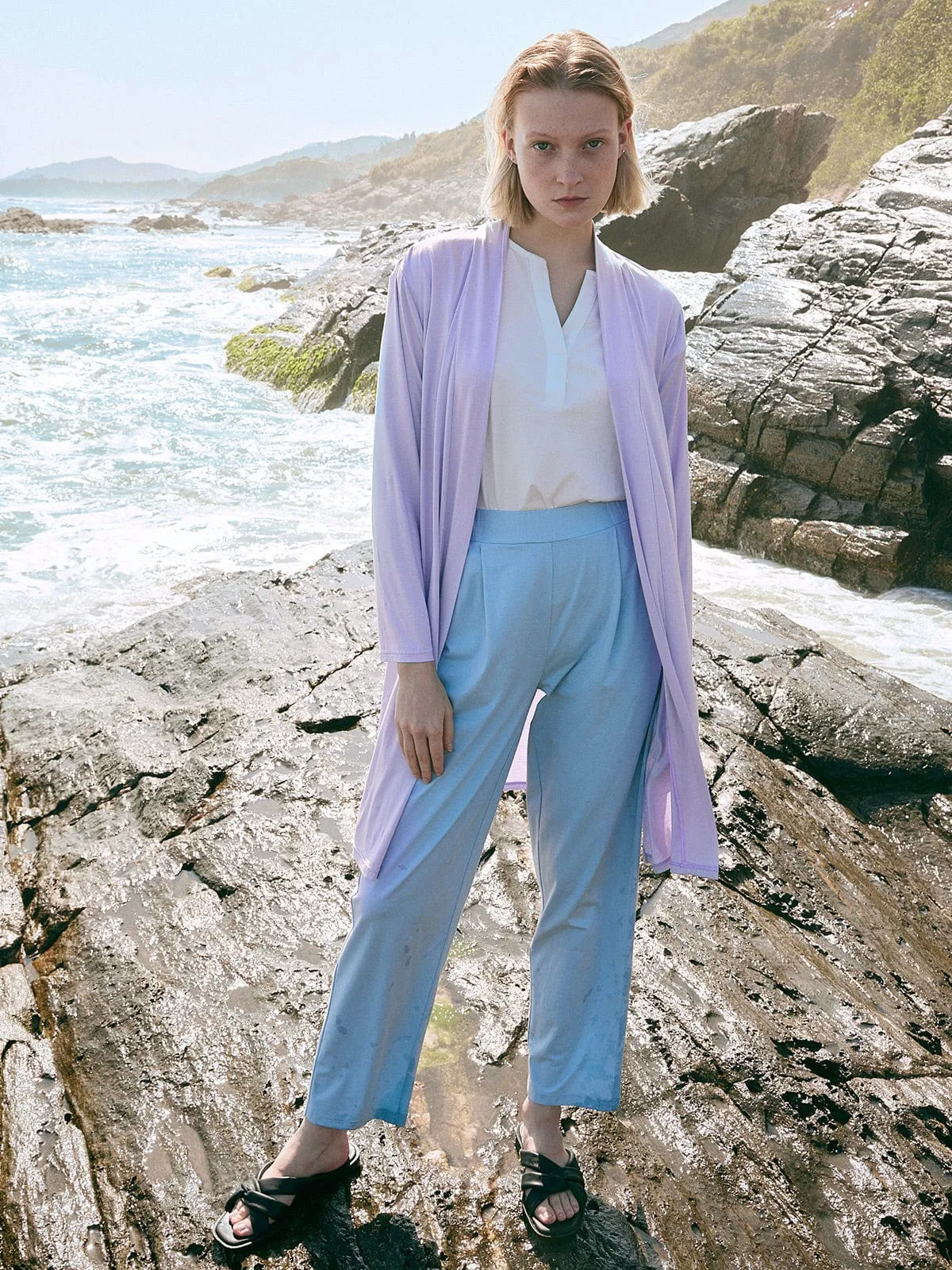 Solid Color EcoCosy® Viscose Pocket Robe sold by BERLOOK product image thumbnail 2