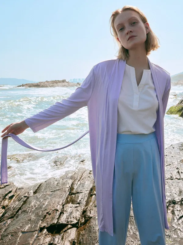 Solid Color EcoCosy® Viscose Pocket Robe sold by BERLOOK