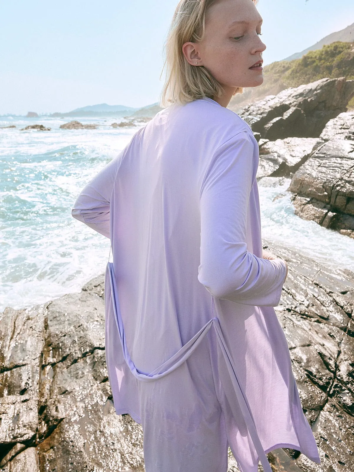 Solid Color EcoCosy® Viscose Pocket Robe sold by BERLOOK product image thumbnail 4