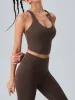 Dark Coffee V-Lift Sports Bra - Light Support sold by BERLOOK