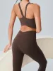 Dark Coffee V-Lift Sports Bra - Light Support sold by BERLOOK