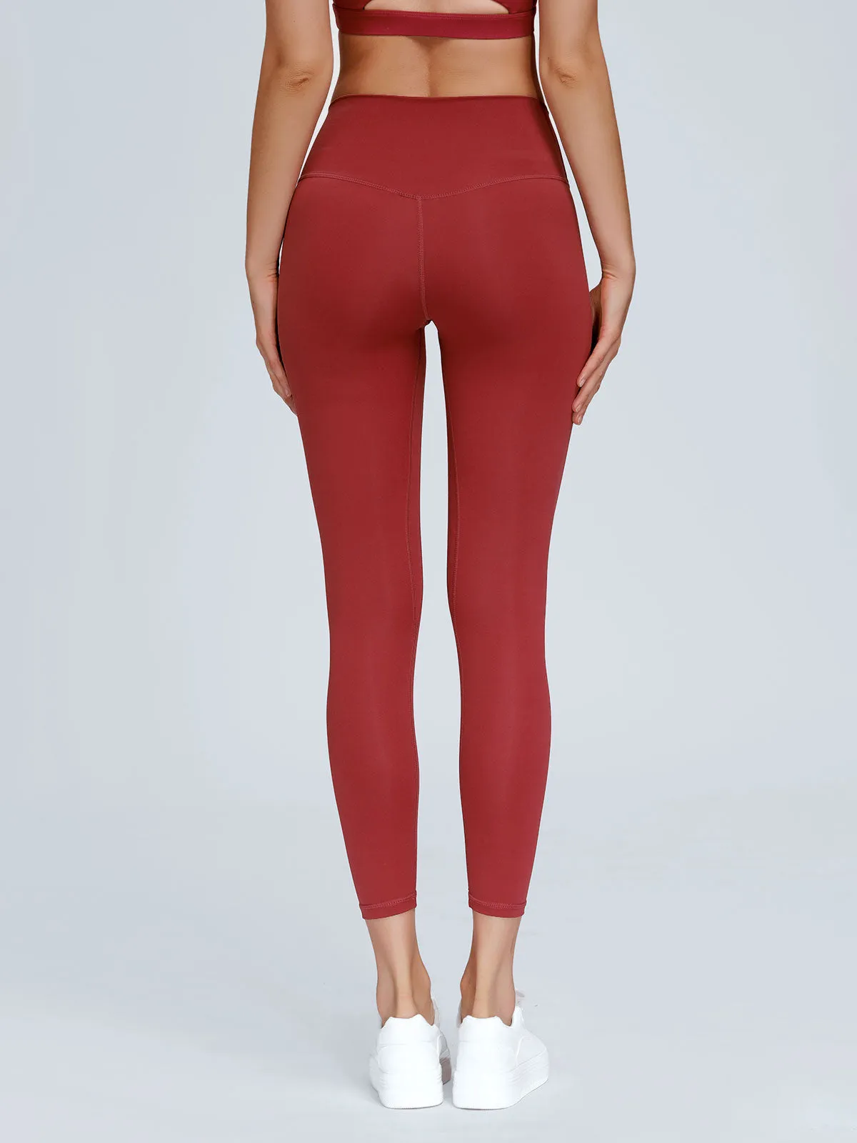 Red Stripe Slim Fit Leggings 24" sold by BERLOOK product image thumbnail 3
