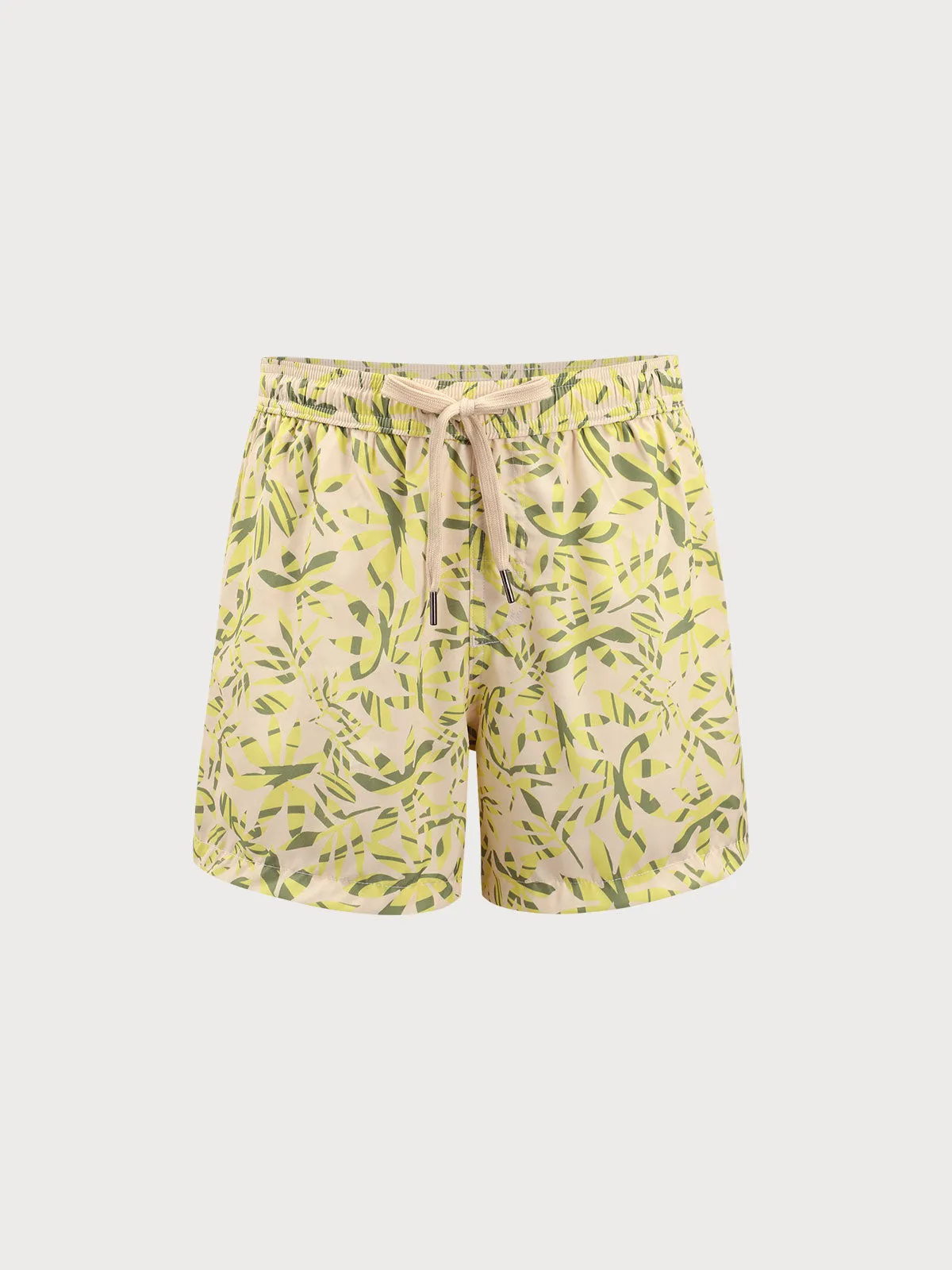 The Banana Leaves Beach Men's 5" Swimming Trunks sold by BERLOOK