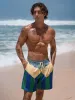 Hapnix® - The Green Contrast 5" Swim Trunks sold by BERLOOK