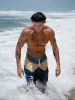 Hapnix® - The Green Contrast 5" Swim Trunks sold by BERLOOK