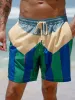 Hapnix® - The Green Contrast 5" Swim Trunks sold by BERLOOK