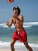 Hapnix® - The Red Men's 5" Swim Trunks sold by BERLOOK