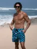 Hapnix® - The Blue Black Men's 7" Swim Trunks sold by BERLOOK