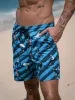Hapnix® - The Blue Black Men's 7" Swim Trunks sold by BERLOOK