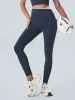 Navy Contrast High Waisted Leggings 24" sold by BERLOOK