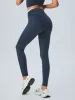 Navy Contrast High Waisted Leggings 24" sold by BERLOOK