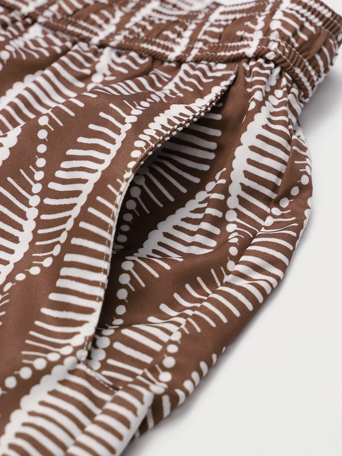 Brown Spiral 7" Crossover Swim Trunks sold by BERLOOK product image thumbnail 5