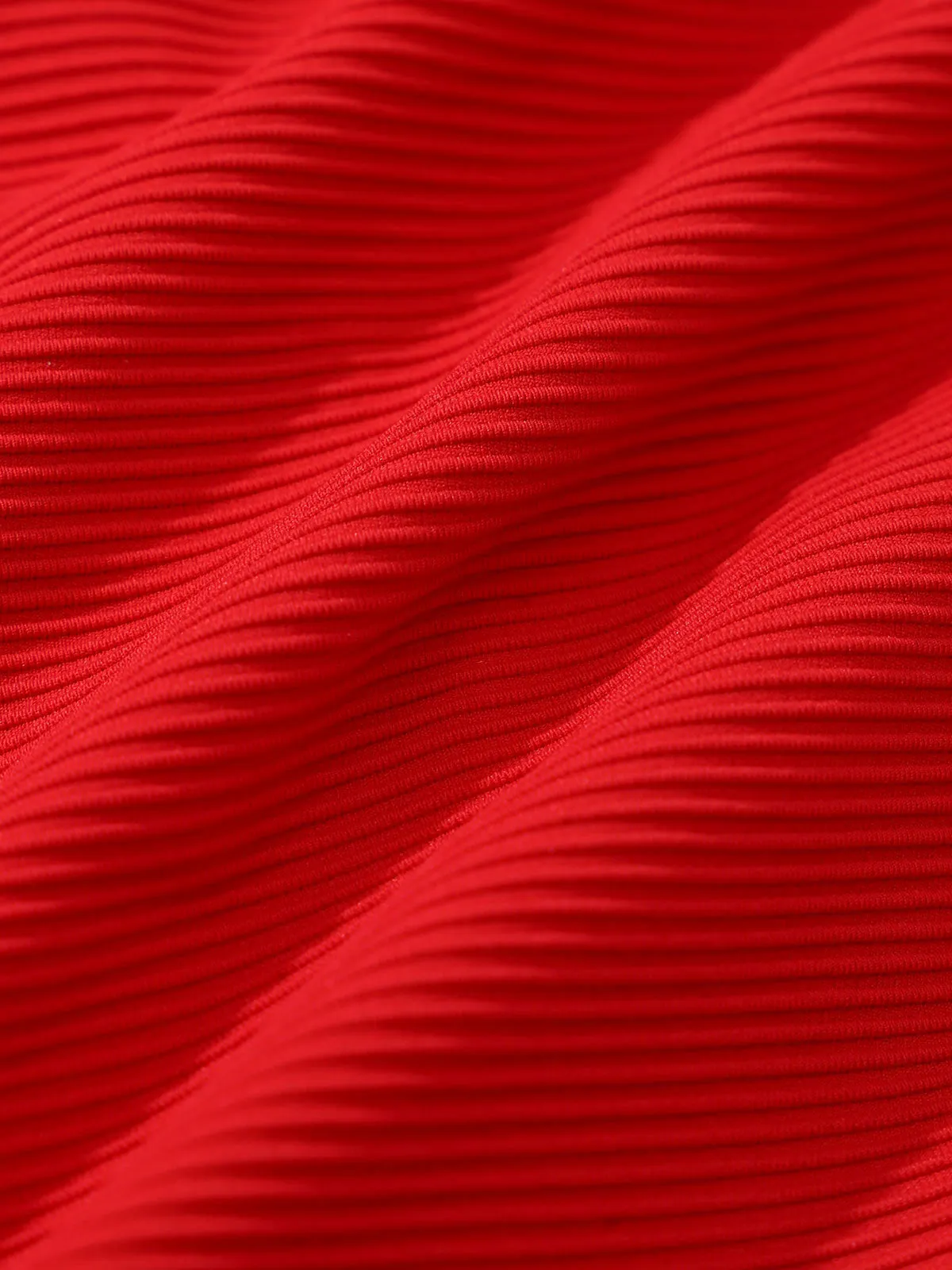 Red Ribbed Knot Bikini Top sold by BERLOOK product image thumbnail 3