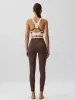 Coffee Natural Waisted Leggings 25" sold by BERLOOK