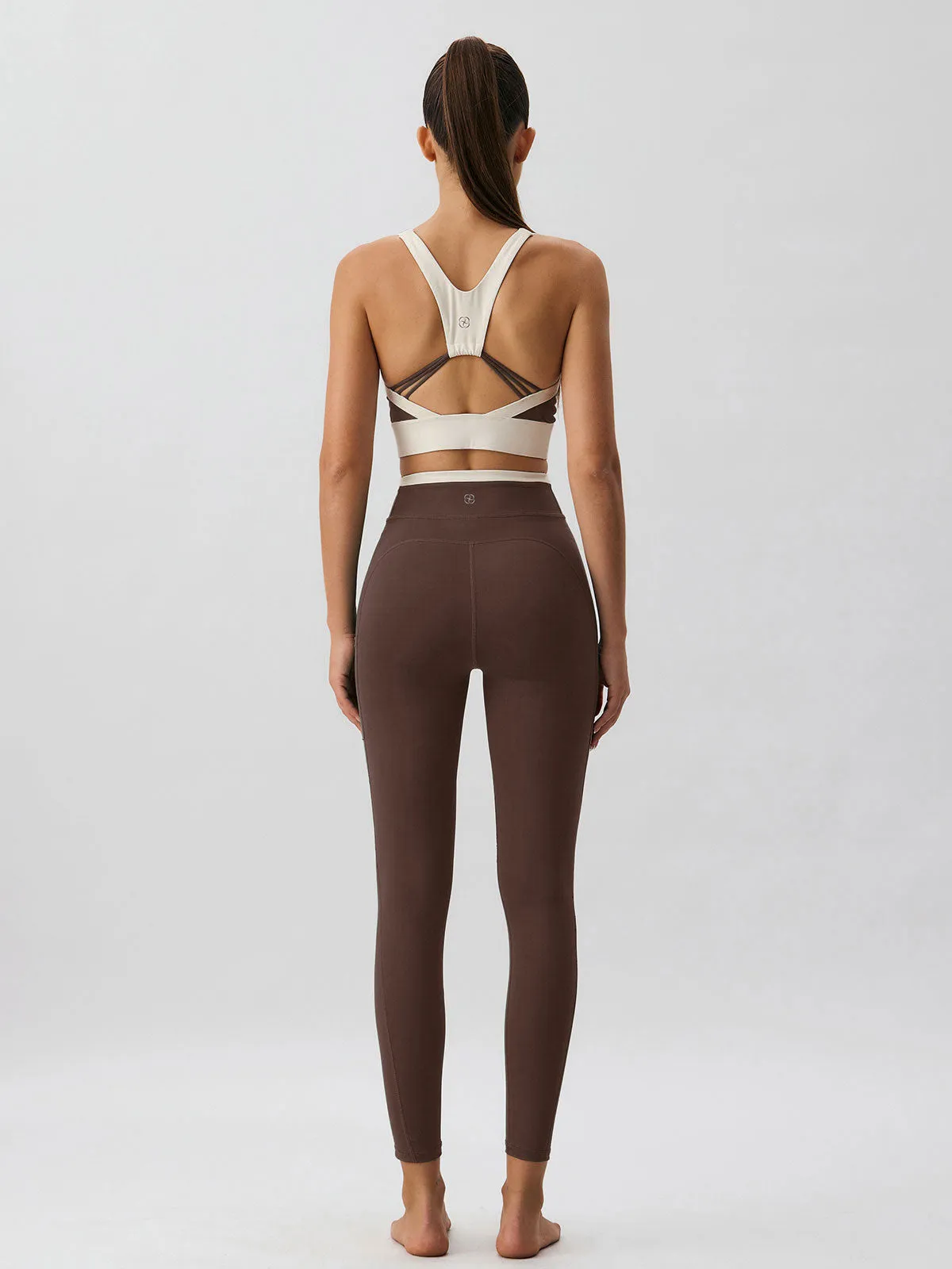 Coffee Natural Waisted Leggings 25" sold by BERLOOK product image thumbnail 5