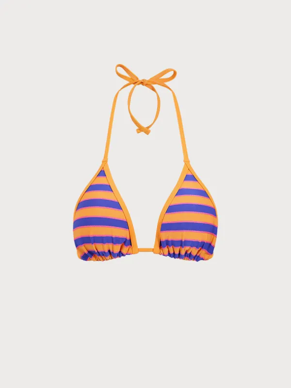 Colorful Triangle Halter Bikini Top sold by BERLOOK