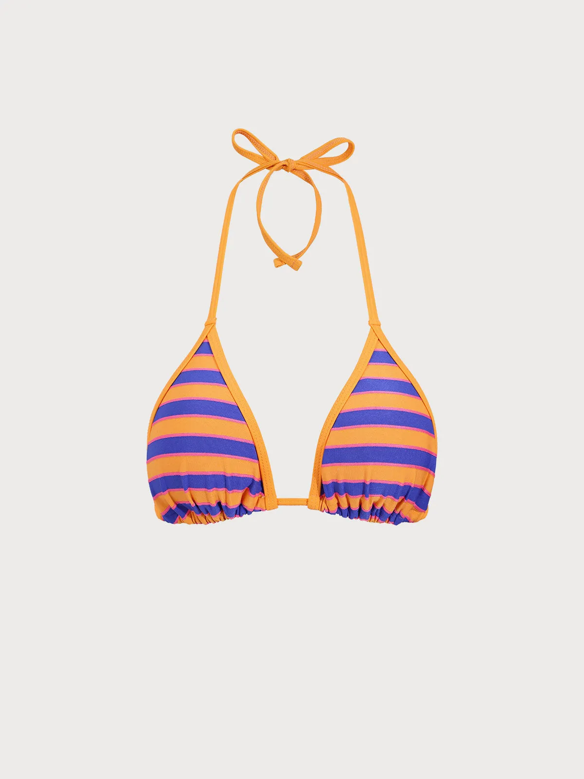 Colorful Triangle Halter Bikini Top sold by BERLOOK