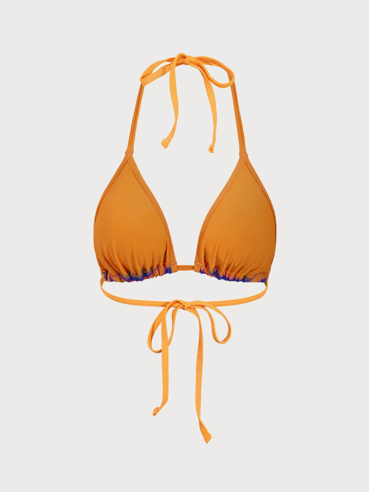 Colorful Triangle Halter Bikini Top sold by BERLOOK product image thumbnail 2