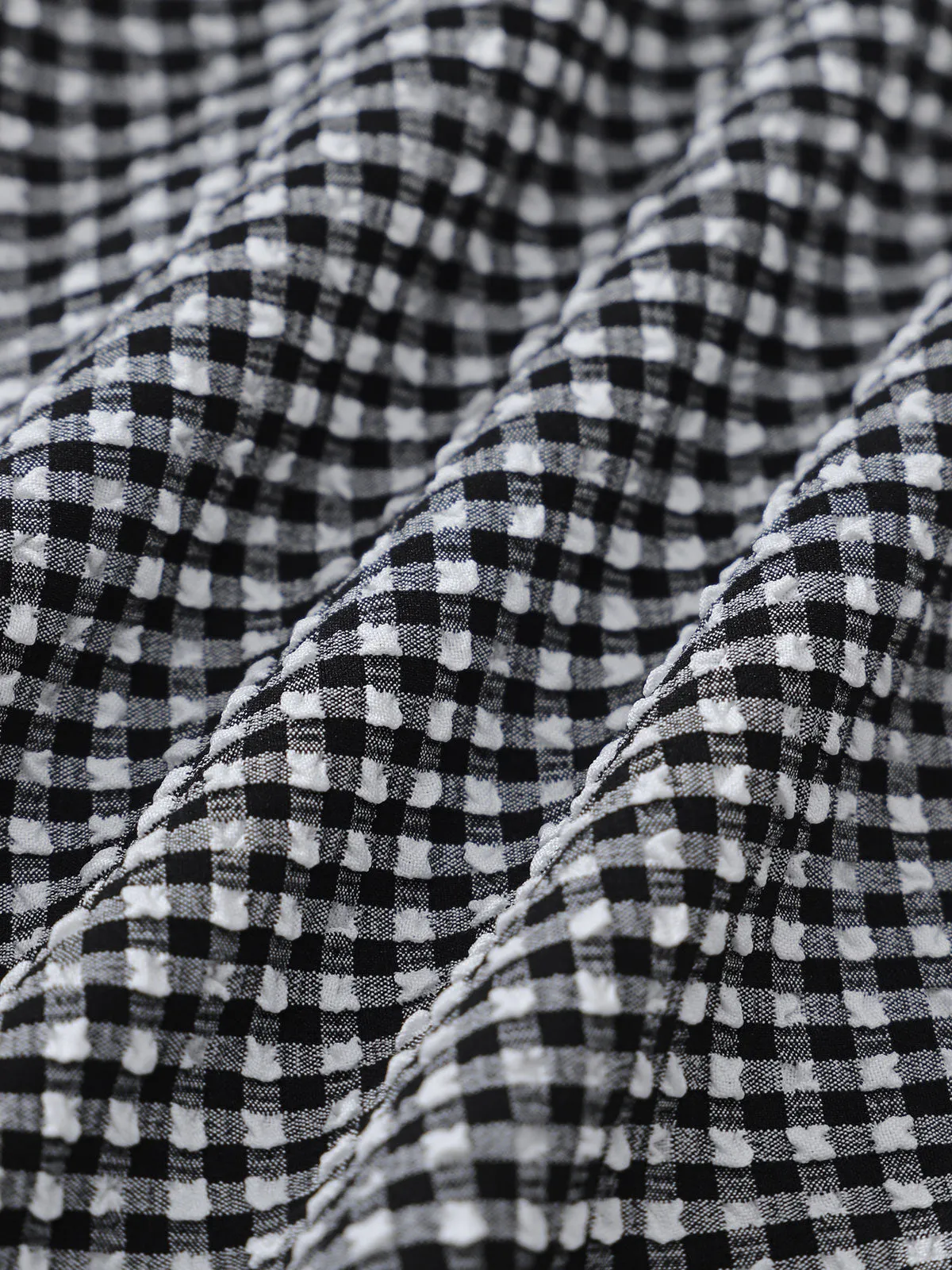 Black Plaid Twist Bikini Top sold by BERLOOK product image thumbnail 3