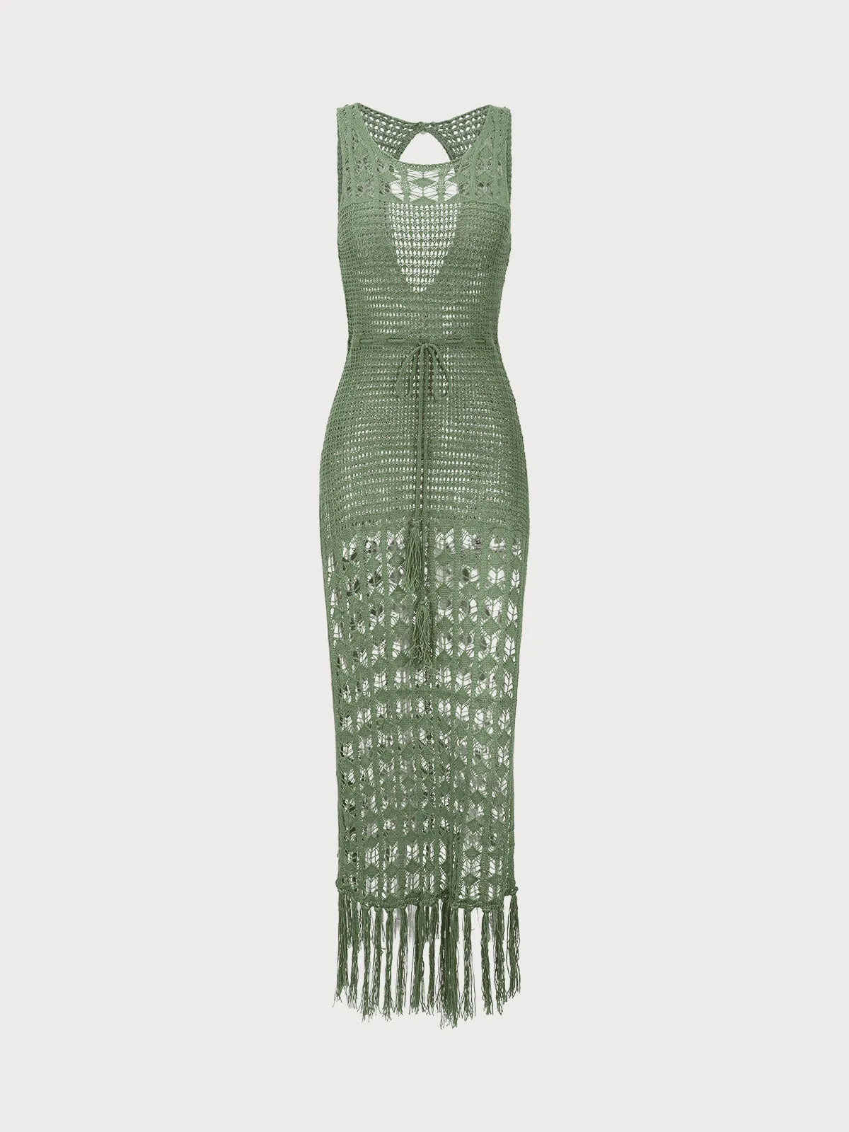 Green Cover-Up Dress sold by BERLOOK