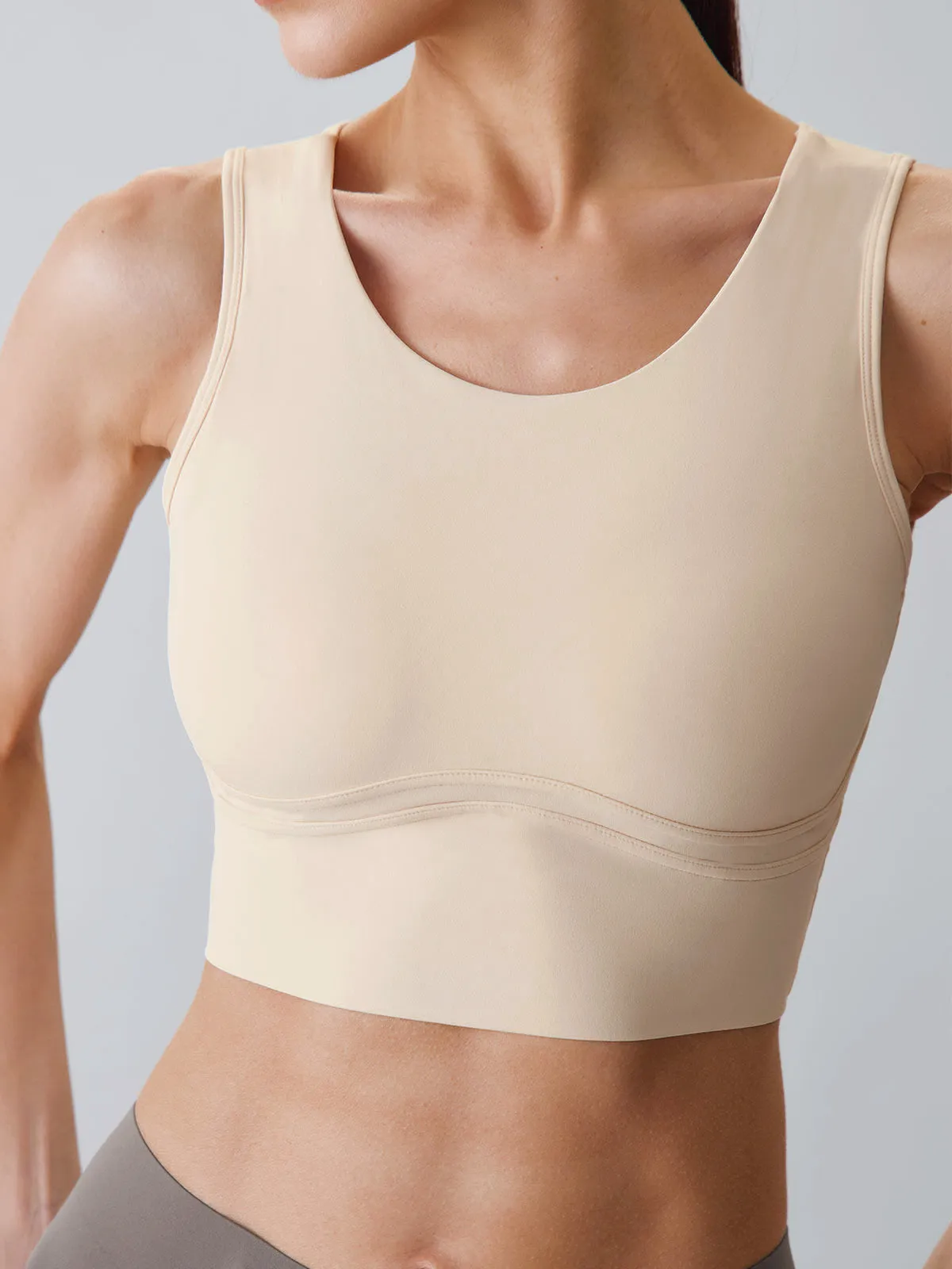 Off White Tank Top - Light Support sold by BERLOOK