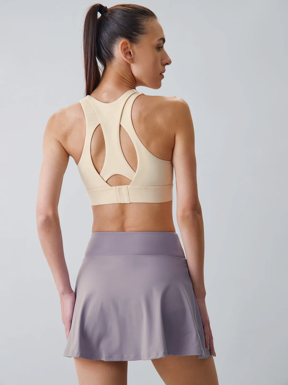 Purple Side-Slit Drawstring Skirt sold by BERLOOK product image thumbnail 2