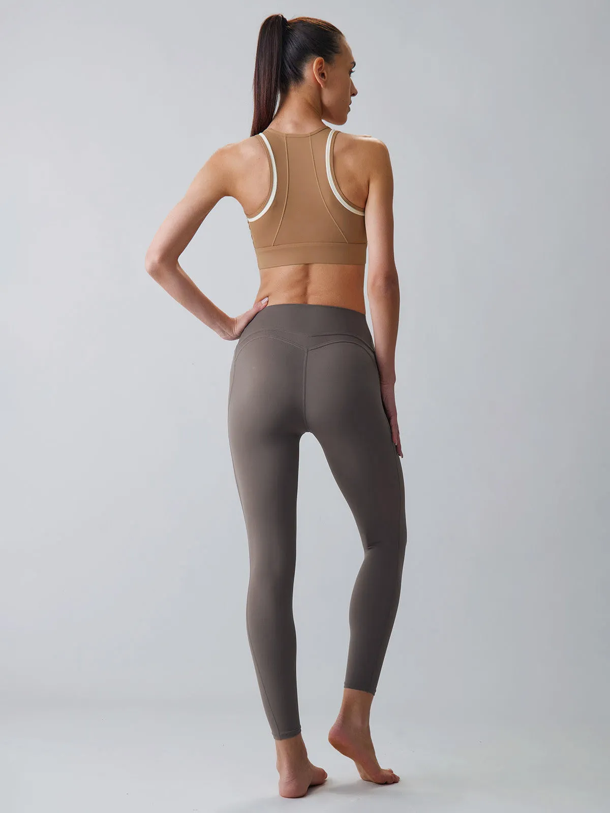 Dark Grey High Waisted Leggings 24" sold by BERLOOK product image thumbnail 4