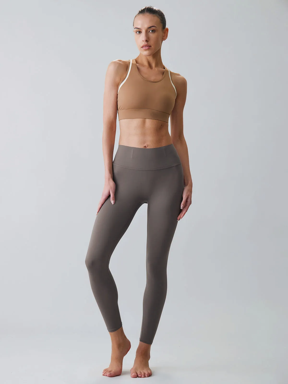 Camel Contrast Trim Tank Top - High Support sold by BERLOOK product image thumbnail 4