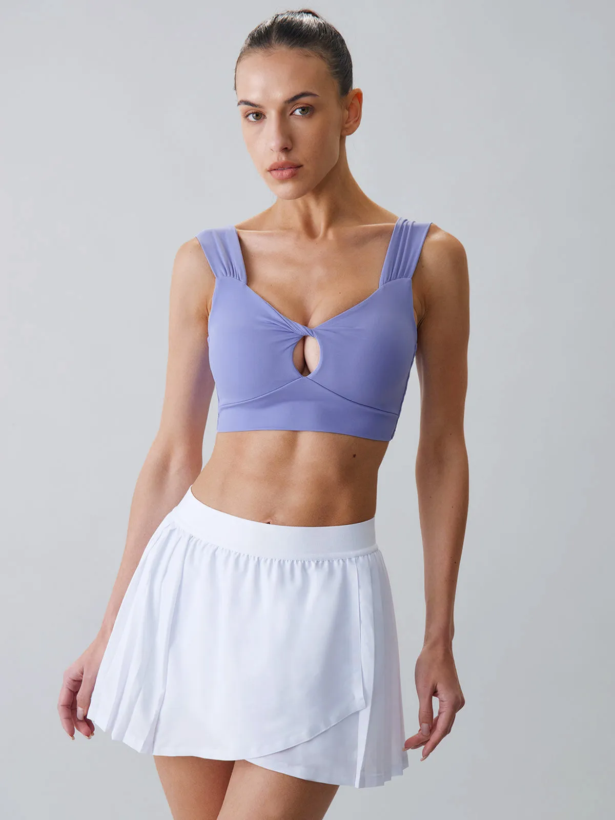 Purple Cut Out Sports Bra sold by BERLOOK product image thumbnail 4