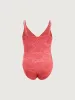 Girls' Red Jacquard One-Piece sold by BERLOOK