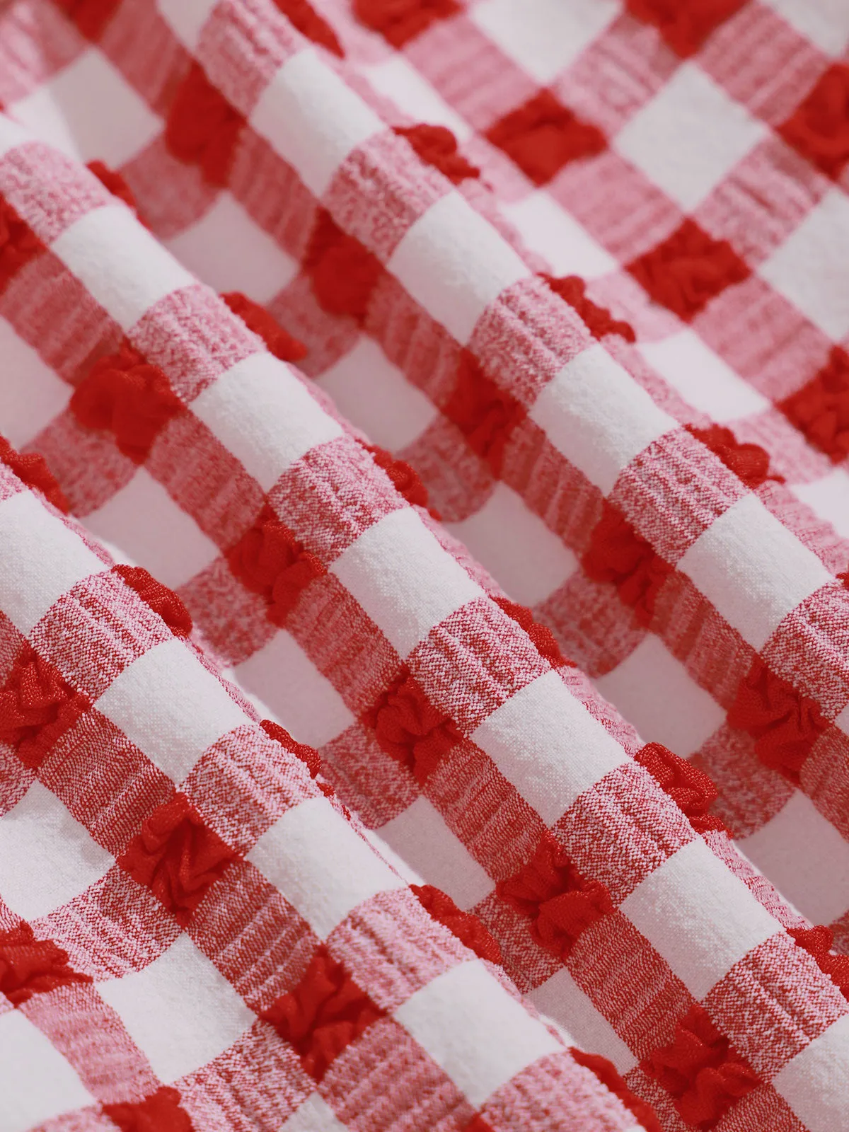 Girls' Red Plaid Tankini Set sold by BERLOOK product image thumbnail 3