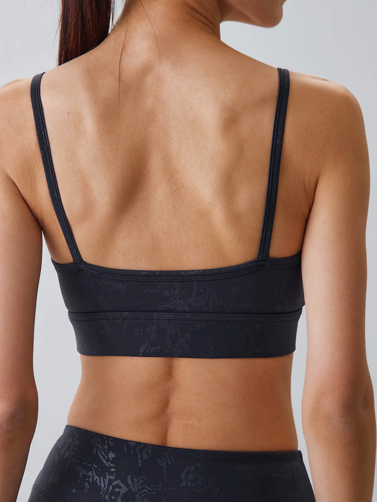 Embossed Pattern Sports Bra sold by BERLOOK product image thumbnail 2