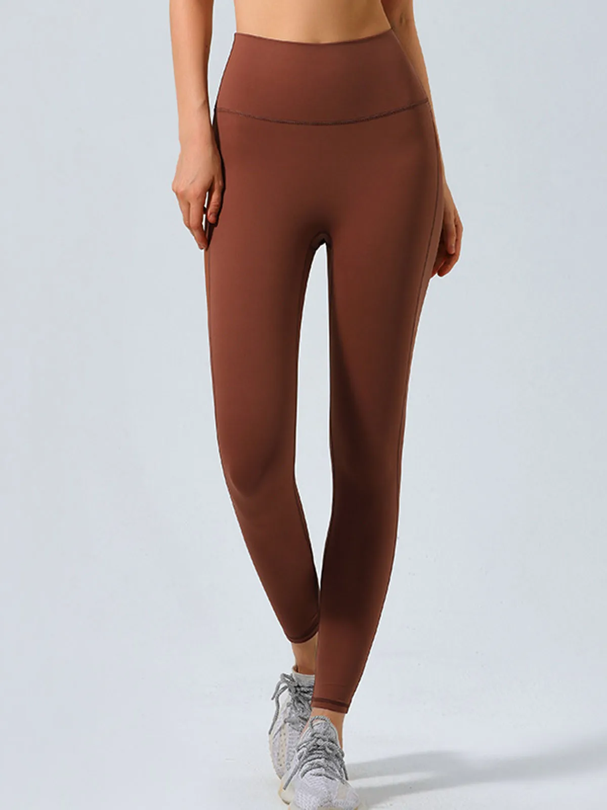 Coffee High-Rise Leggings 24" sold by BERLOOK product image thumbnail 3