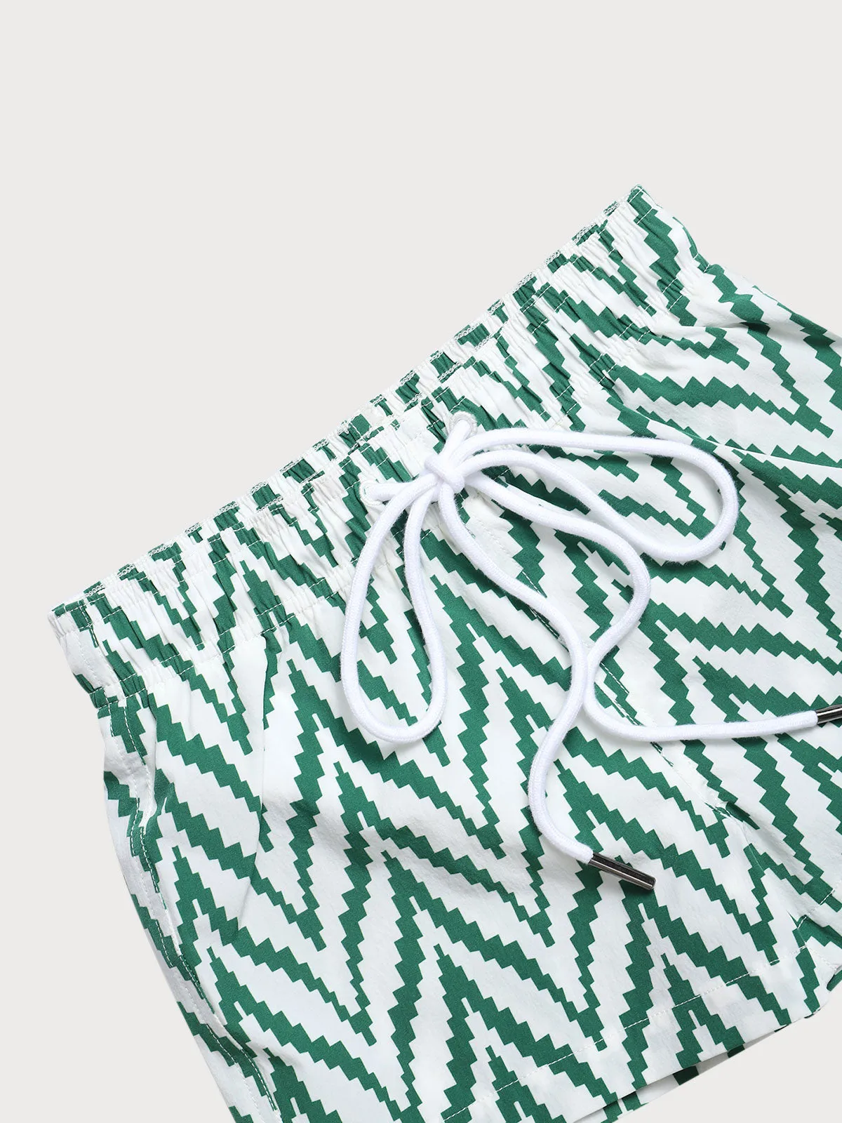Boys' Green Geometric Swim Shorts sold by BERLOOK product image thumbnail 5