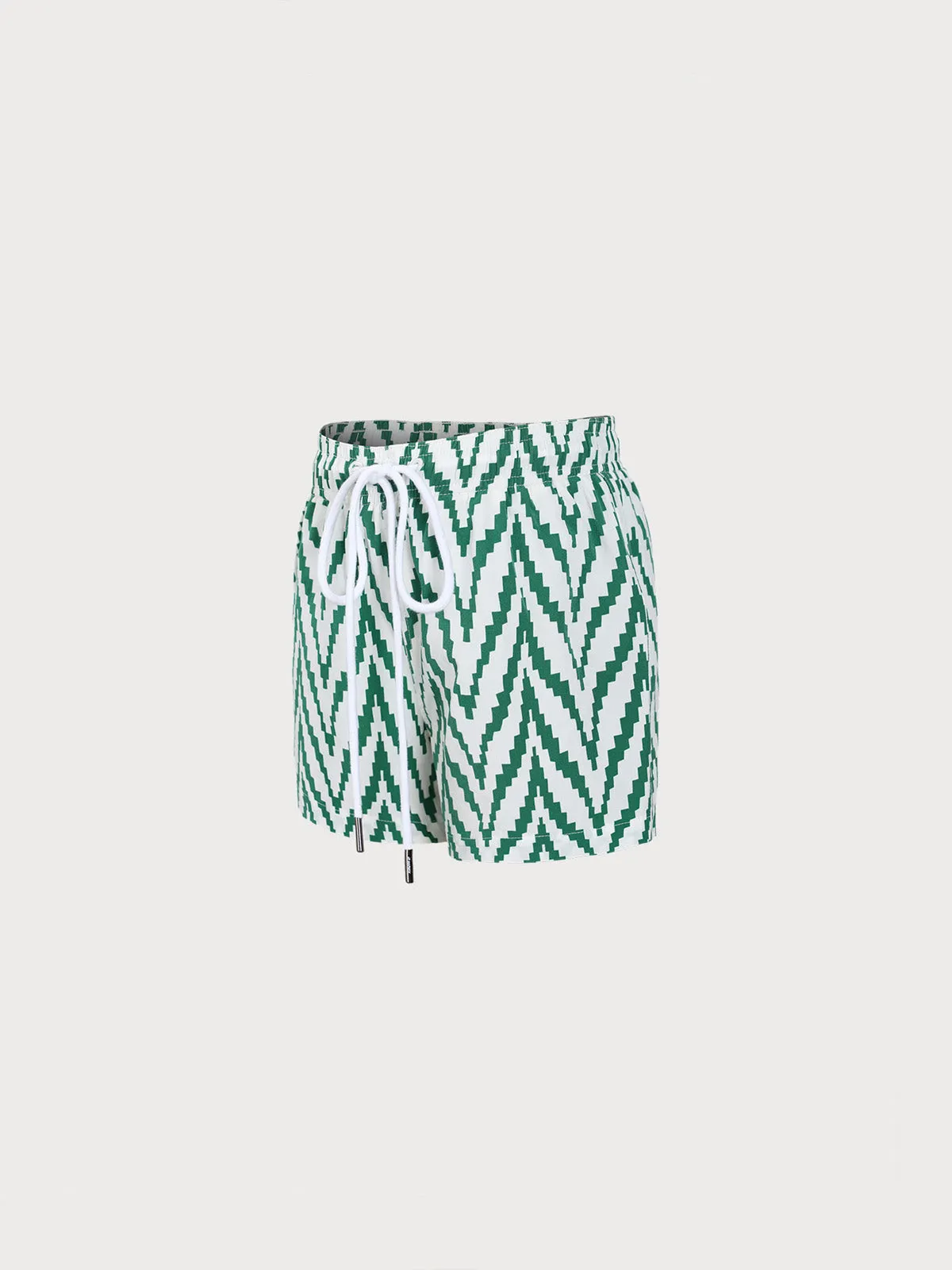Boys' Green Geometric Swim Shorts sold by BERLOOK product image thumbnail 2