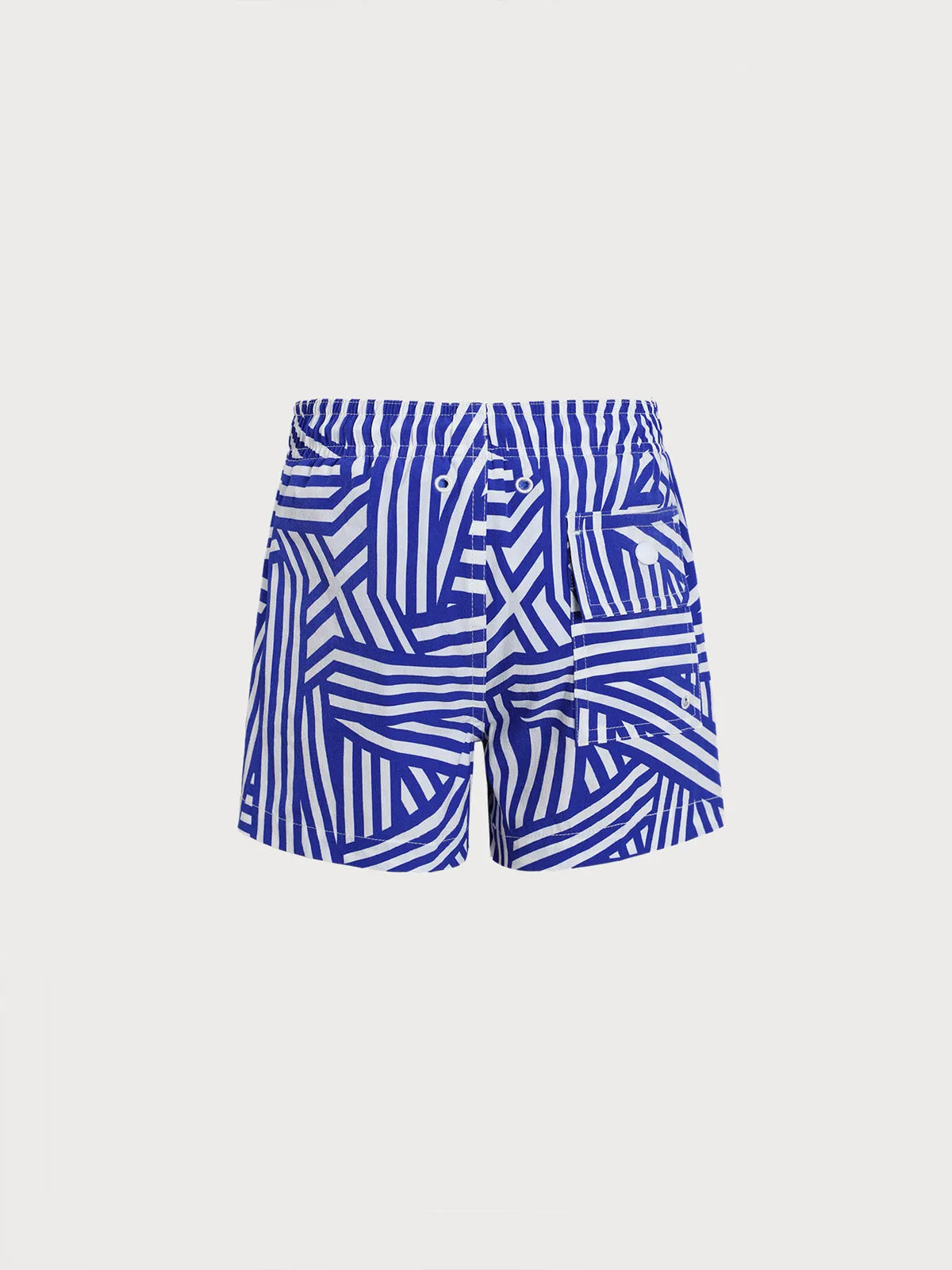 Boys' Navy Geometric Swim Shorts sold by BERLOOK product image thumbnail 3