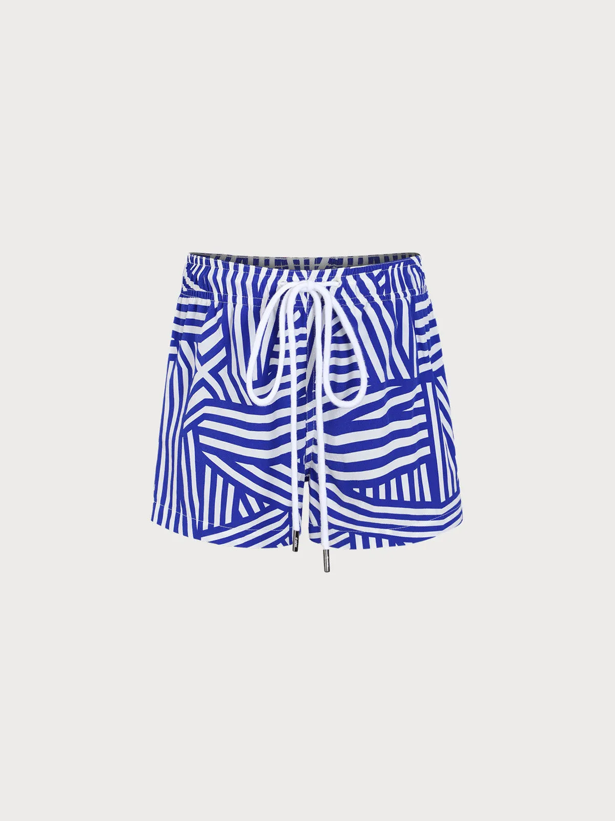 Boys' Navy Geometric Swim Shorts sold by BERLOOK