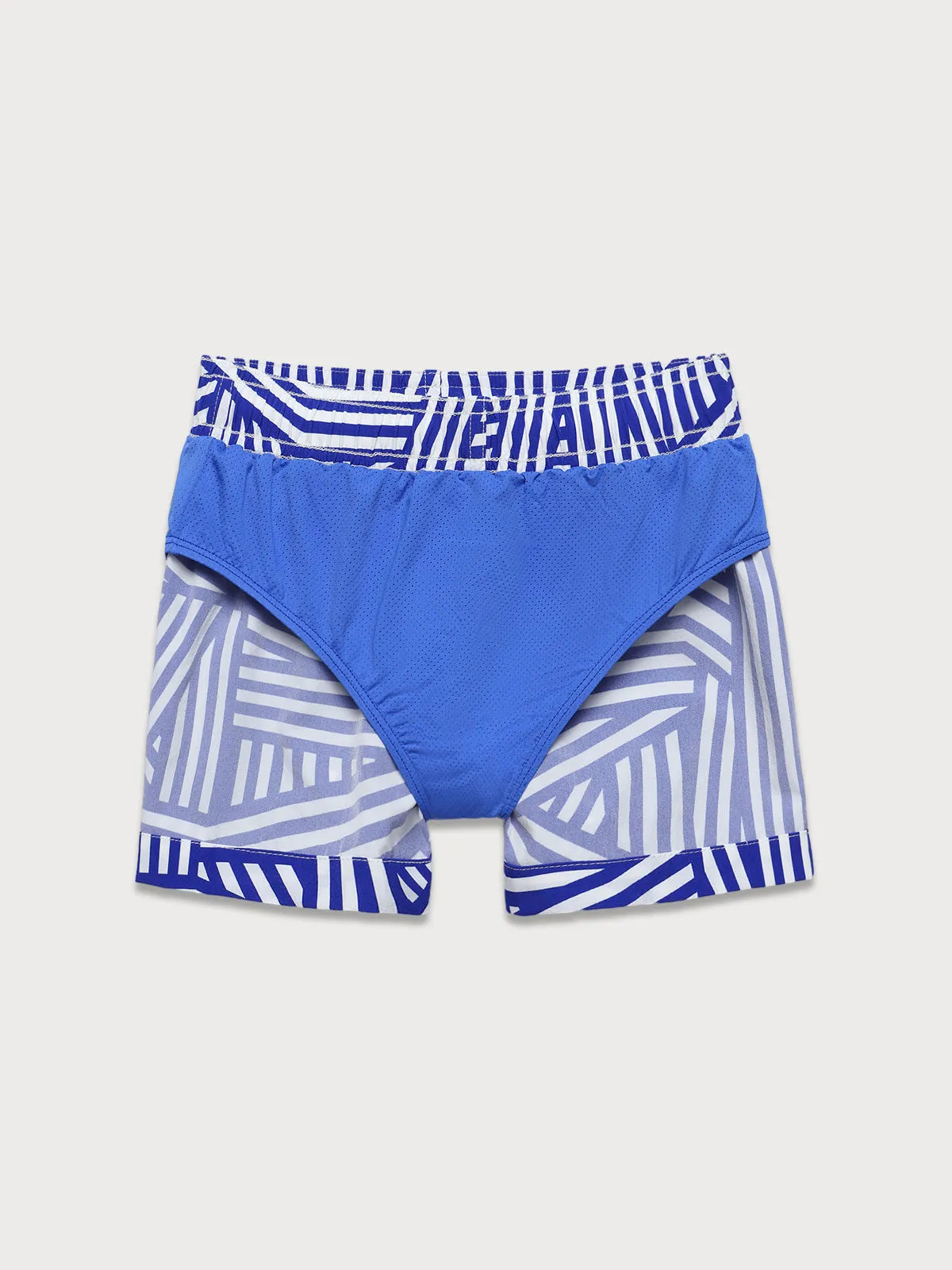 Boys' Navy Geometric Swim Shorts sold by BERLOOK product image thumbnail 4