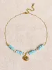 Light Blue Starry Ocean Pearl Shell Necklace sold by BERLOOK