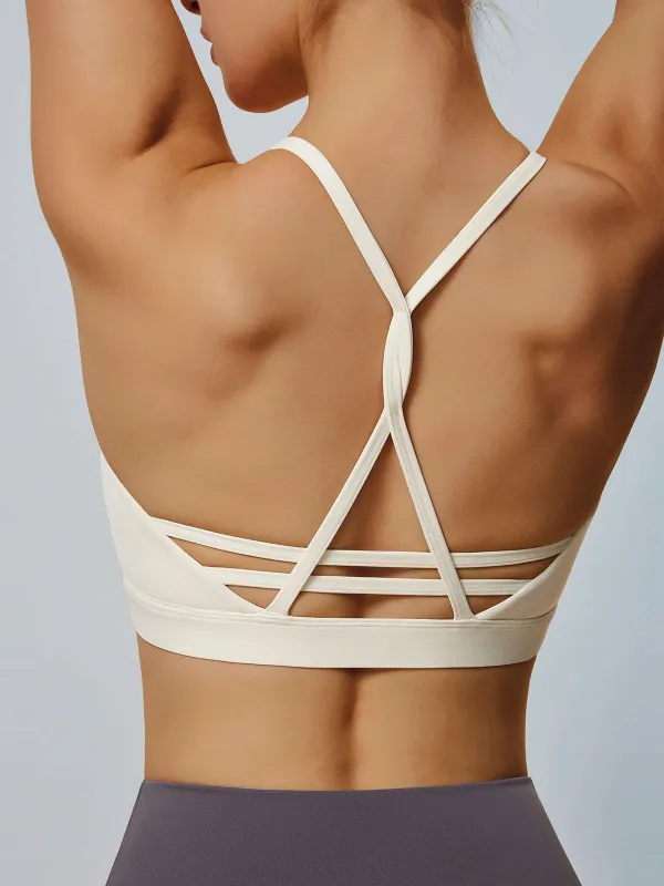 Twist-Back Exercise Sports Bra - Light Support sold by BERLOOK