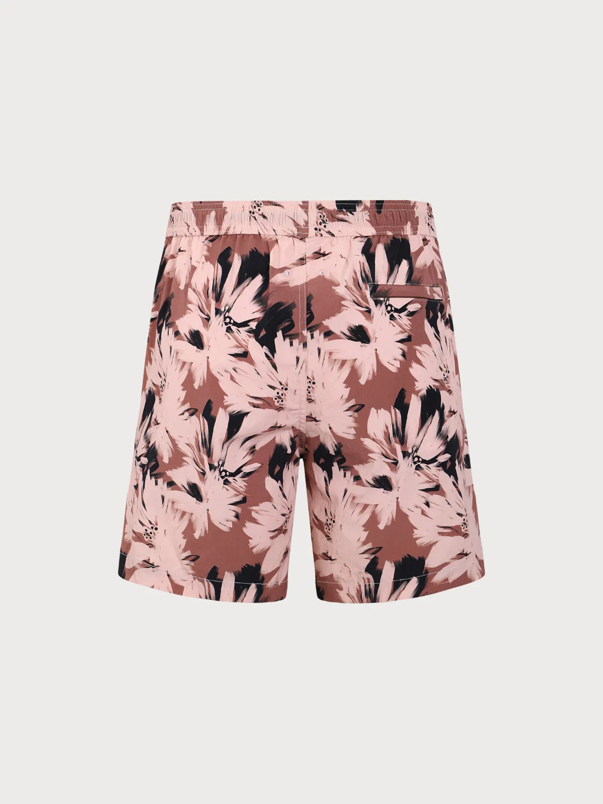 Brown Contrast Floral 7" Men's Swim Trunks sold by BERLOOK product image thumbnail 3