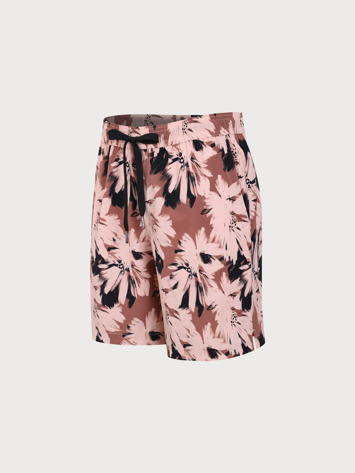 Brown Contrast Floral 7" Men's Swim Trunks sold by BERLOOK product image thumbnail 2