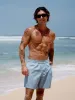 Hapnix® - The Light Blue Men's 5" Swim Trunks sold by BERLOOK