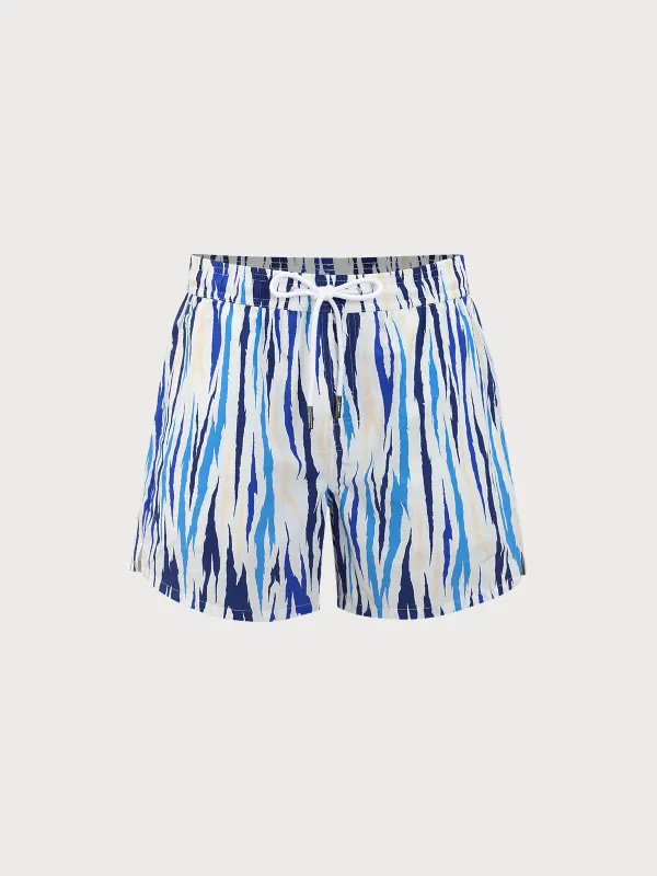 Hapnix® - The Blue Glacier Men's 7" Swim Trunks sold by BERLOOK