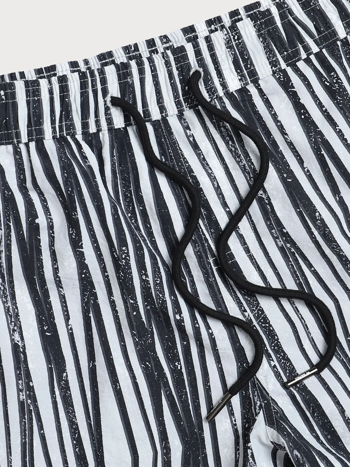 Hapnix® - The Zebra Stripe Men's 5" Swim Trunks sold by BERLOOK product image thumbnail 3