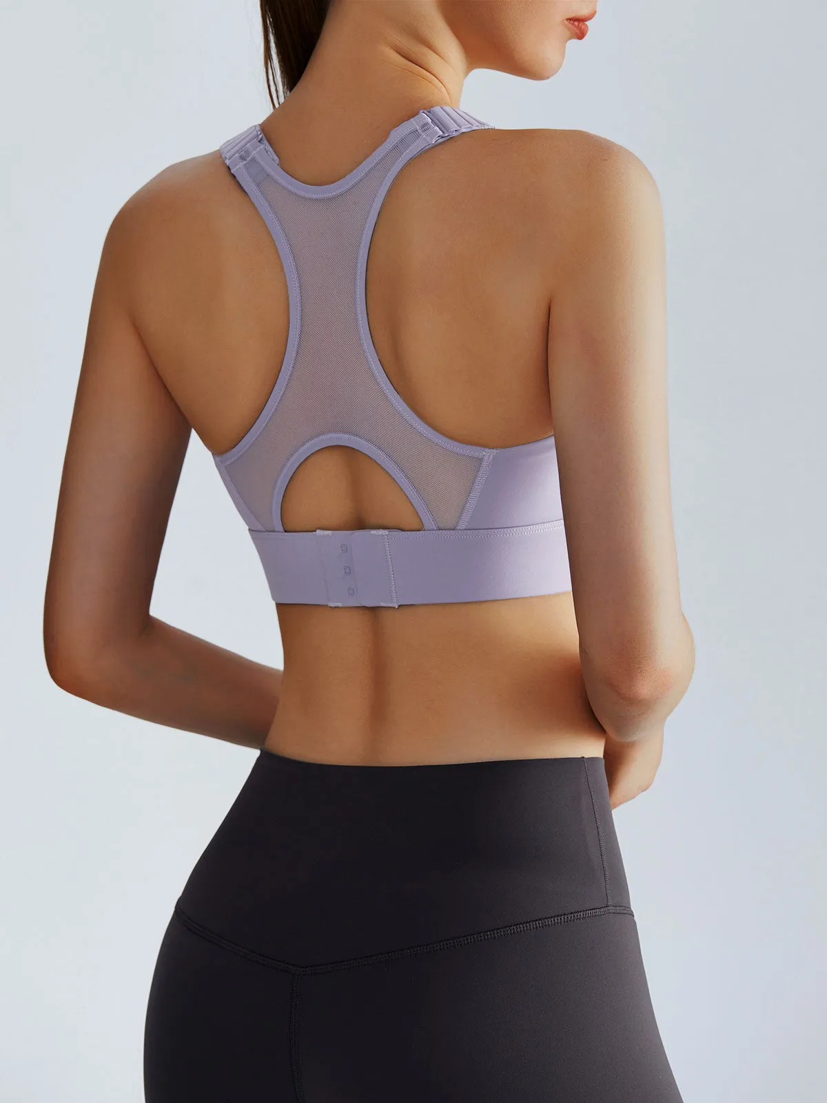 Purple MeshBack Active Tank Top -High Support sold by BERLOOK